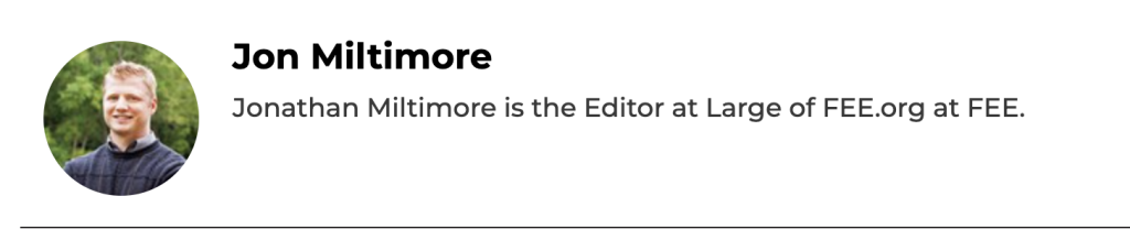 Jon Miltimore Bio 